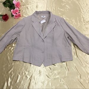 Cato blazer dress jacket, Size 22/24W linen blend